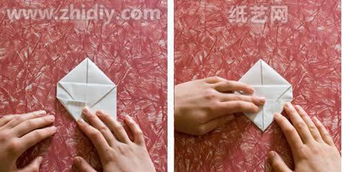 簡(jiǎn)單手工折紙心圖解教程