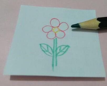 幼兒園簡單花朵簡筆畫教程圖片