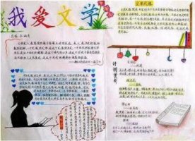 我愛(ài)文學(xué)手抄報(bào)內(nèi)容圖片