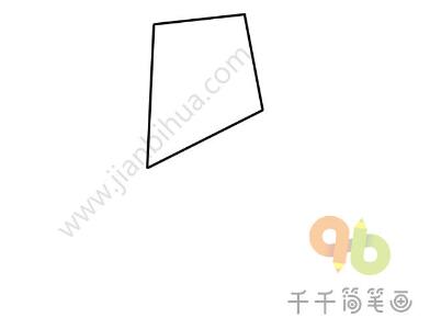 綠色的風箏簡筆畫教程圖片