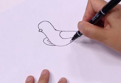 鴿子簡筆畫