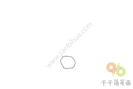 元旦家人一起賞煙花簡筆畫