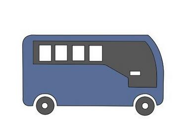 公共汽車(chē)簡(jiǎn)筆畫(huà)教程圖片