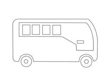公共汽車(chē)簡(jiǎn)筆畫(huà)教程圖片