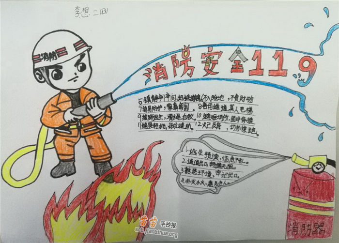 消防安全手抄報(bào)內(nèi)容圖片