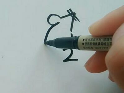 小老鼠簡筆畫教程圖片