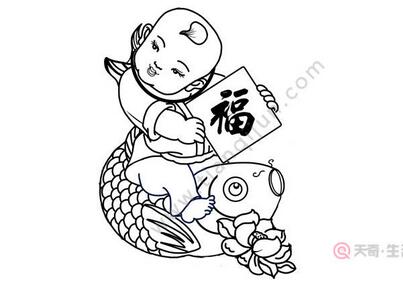 年畫簡(jiǎn)筆畫步驟圖片