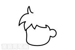 小女孩簡(jiǎn)筆畫圖片步驟二