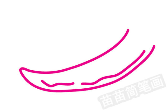 辣椒簡筆畫圖片步驟一