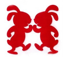 可愛(ài)兔子手工剪紙圖案大全