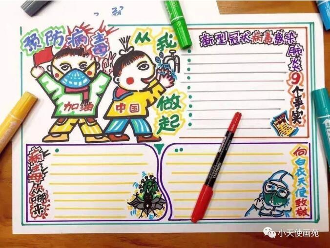 白衣天使手抄報模版圖片大全 向白衣天使致敬