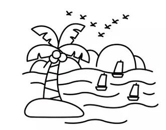 風(fēng)景簡筆畫