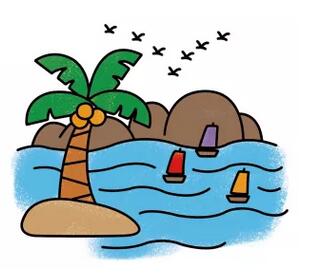 風(fēng)景簡筆畫