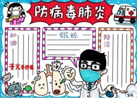 新型冠狀病毒手抄報(bào)圖片54張合集