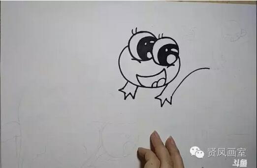 小蝌蚪找媽媽簡筆畫圖片和故事