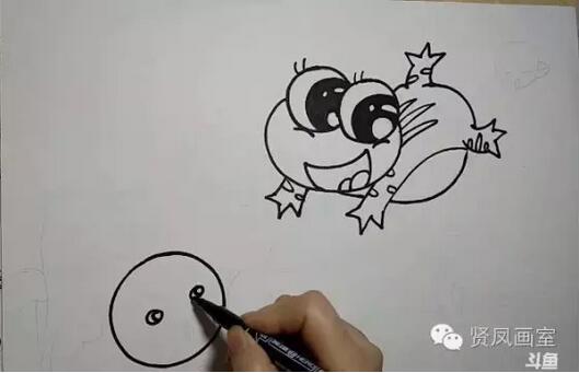 小蝌蚪找媽媽簡筆畫圖片和故事