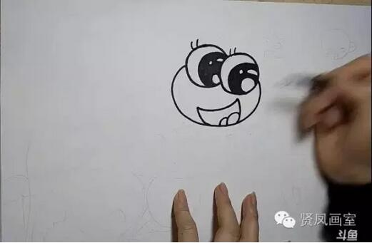 小蝌蚪找媽媽簡筆畫圖片和故事