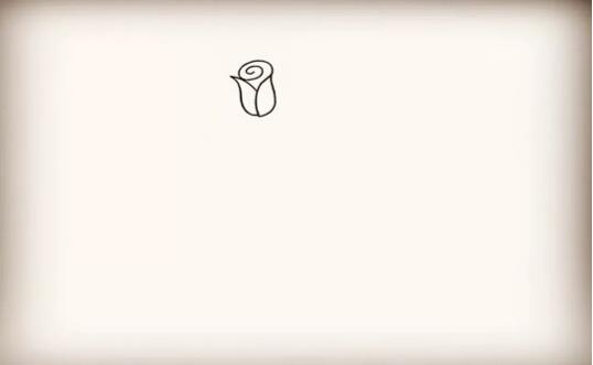 玫瑰花怎么畫？兩束玫瑰花簡筆畫教程圖片