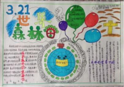 世界森林日手抄報(bào)內(nèi)容圖片