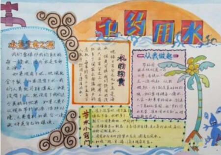 世界水日手抄報內容圖片大全