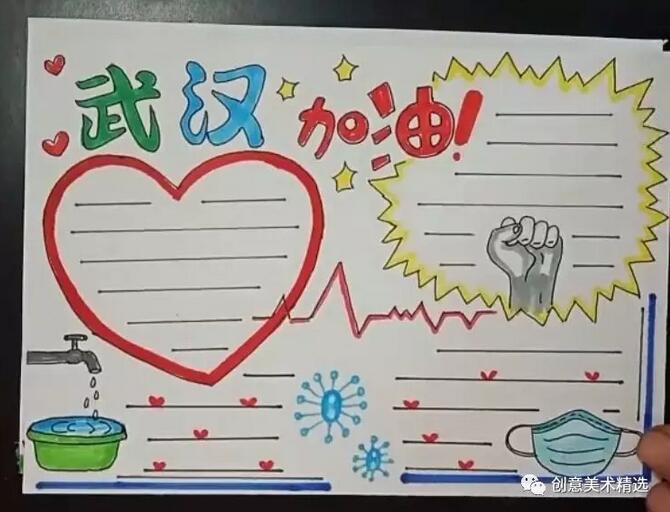 2020新型冠狀病毒主題防疫手抄報(bào)簡(jiǎn)單又精美