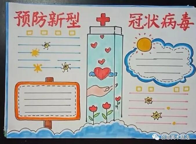 2020新型冠狀病毒主題防疫手抄報(bào)簡(jiǎn)單又精美