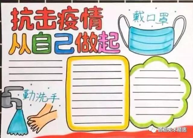 2020新型冠狀病毒主題防疫手抄報(bào)簡(jiǎn)單又精美