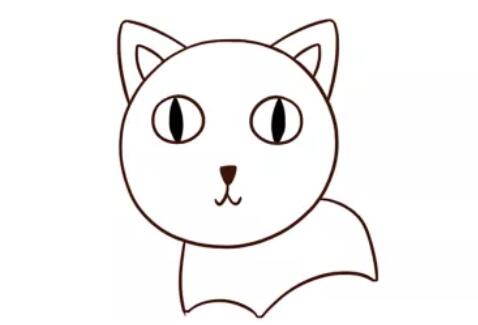 小貓咪簡筆畫教程圖片