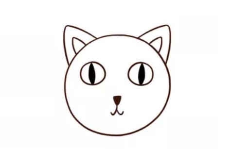 小貓咪簡筆畫教程圖片