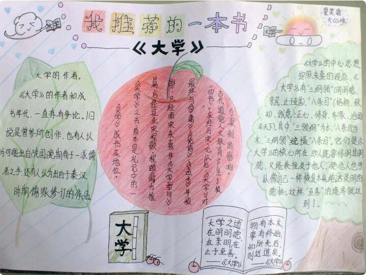 好書(shū)推薦手抄報(bào)圖片 我推薦的一本書(shū)