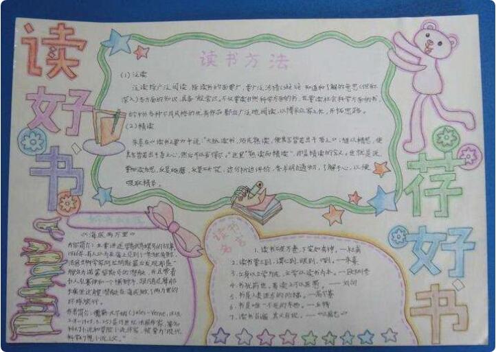 好書(shū)推薦手抄報(bào)圖片 我推薦的一本書(shū)