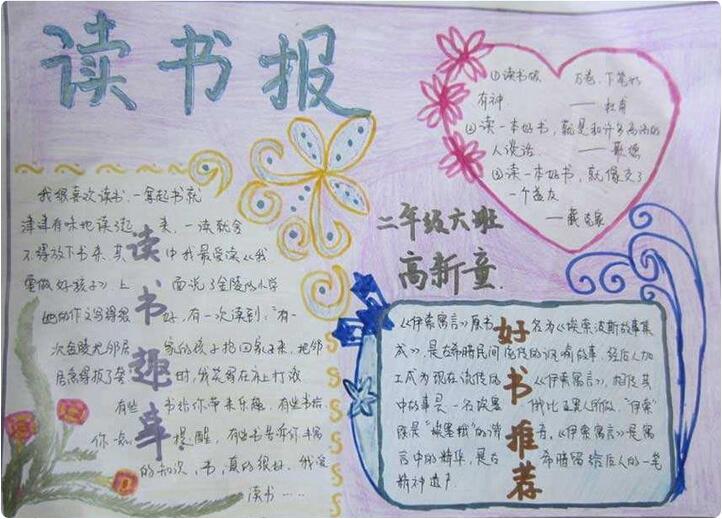 好書(shū)推薦手抄報(bào)圖片 我推薦的一本書(shū)