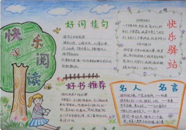 好書(shū)推薦手抄報(bào)圖片 我推薦的一本書(shū)
