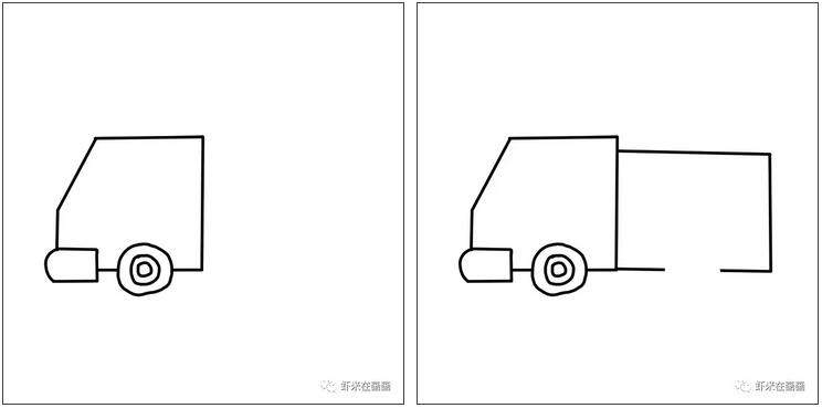 消防車簡筆畫教程圖片