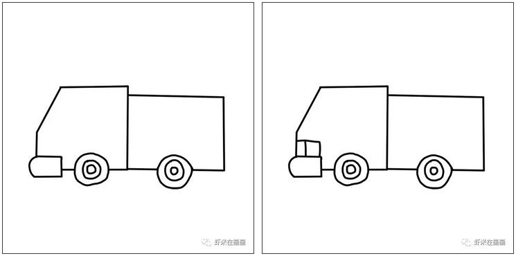 消防車簡筆畫教程圖片