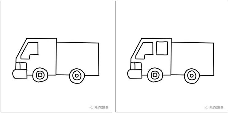 消防車簡筆畫教程圖片