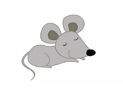 小老鼠簡筆畫教程圖片 3分鐘畫出超萌小動物