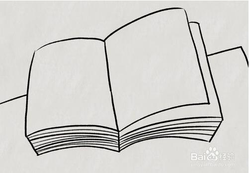 一本打開的書簡(jiǎn)筆畫怎么畫