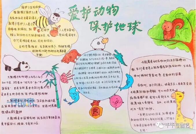 保護野生動物手抄報素材