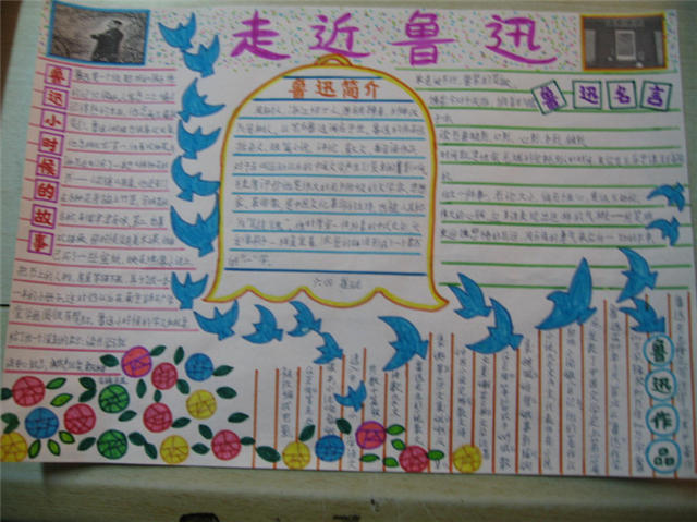 走進(jìn)魯迅手抄報(bào)