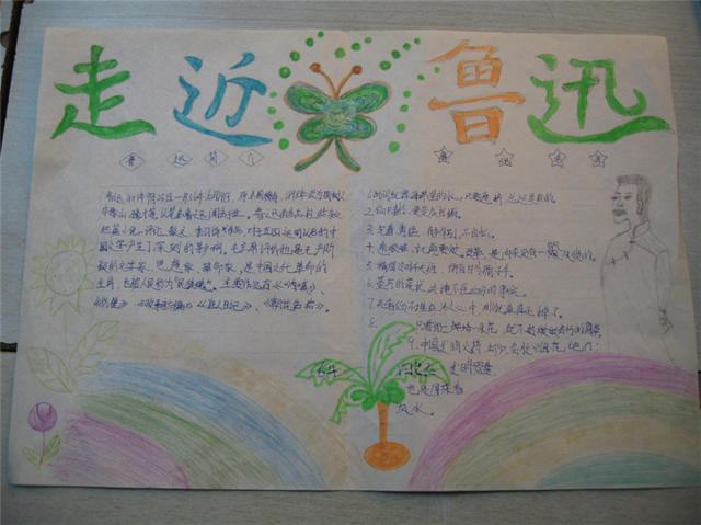 走進(jìn)魯迅手抄報(bào)