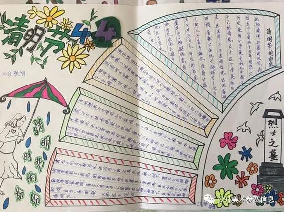 清明節(jié)手抄報大全圖片簡單畫
