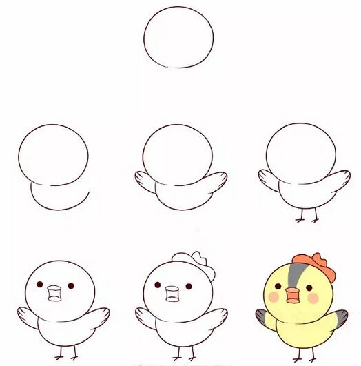 簡單可愛的小鳥簡筆畫圖片大全
