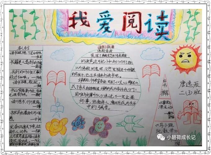 二年級我愛閱讀手抄報優(yōu)秀作品