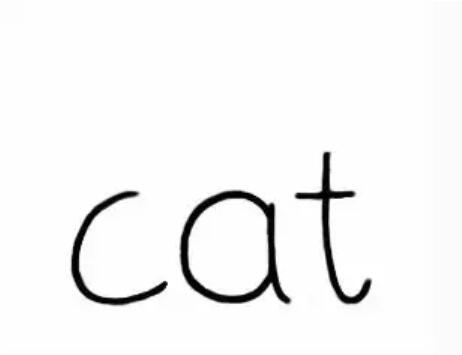用英文字母cat畫可愛小貓咪簡筆畫教程圖片