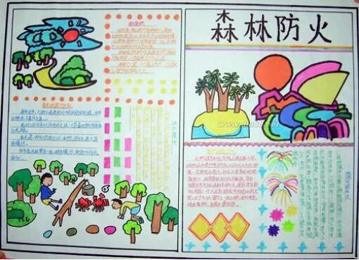 森林防火手抄報內(nèi)容圖片大全
