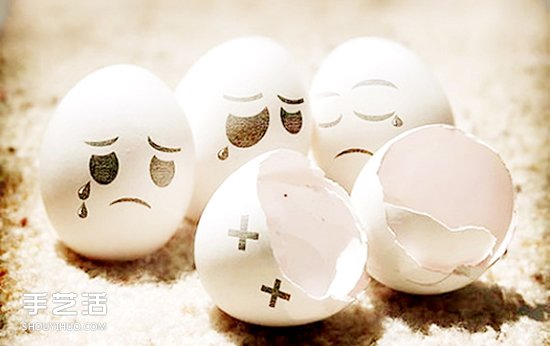 雞蛋畫(huà)畫(huà)可愛(ài)圖片欣賞 簡(jiǎn)單可愛(ài)雞蛋手繪表情 -  www.shouyihuo.com