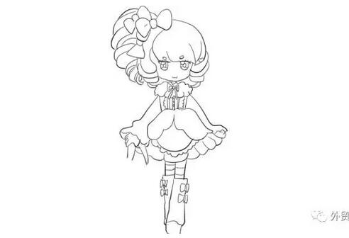 《小花仙》芬妮公主簡筆畫