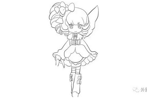 《小花仙》芬妮公主簡筆畫