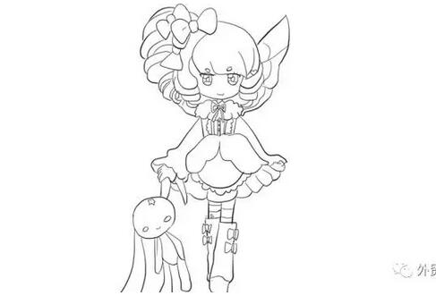 《小花仙》芬妮公主簡筆畫